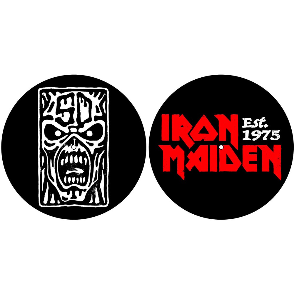 Iron Maiden - Est 1975 Platenspeler Slipmat - Zwart